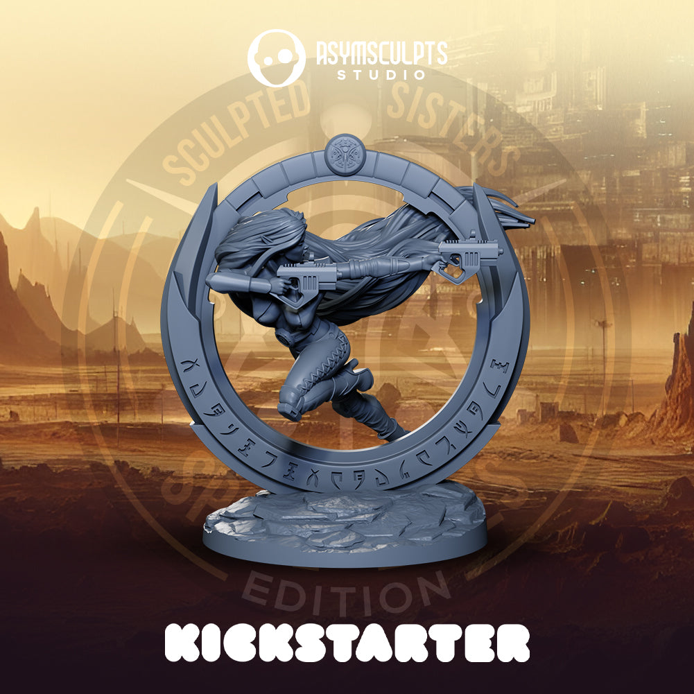 AsymSculpts - Sculpted Sisters: Space Elves - Vaelora #1 - 75mm Pin Up/Figure/Model/Diorama