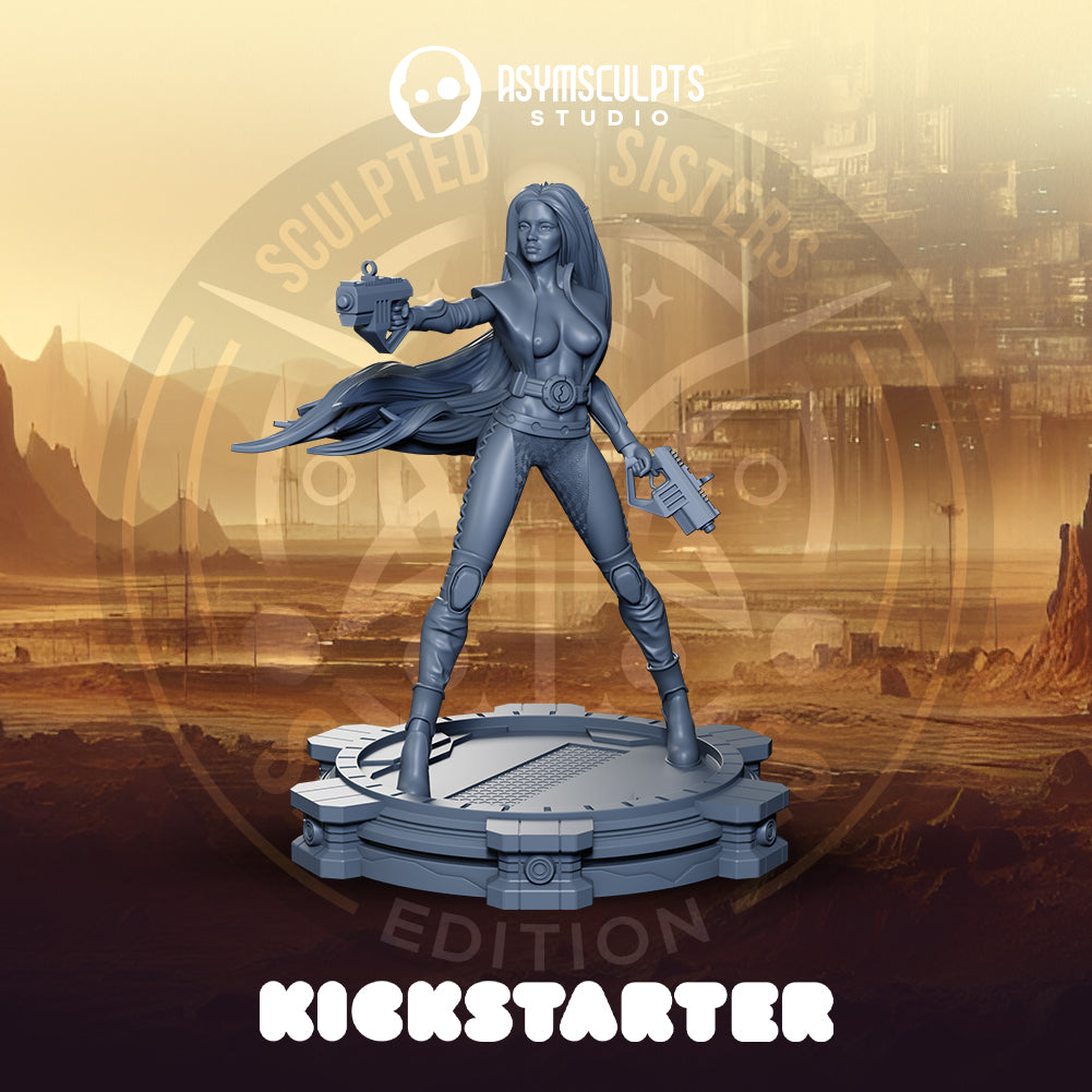 AsymSculpts - Sculpted Sisters: Space Elves - Vaelora #2 - 75mm Pin Up/Figure/Model/Diorama