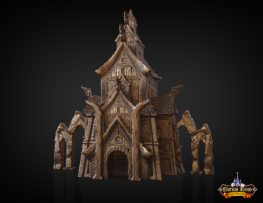 FatesEnd - Valkryie Dice Tower - DnD/TTRPG/Roleplaying/Wargames