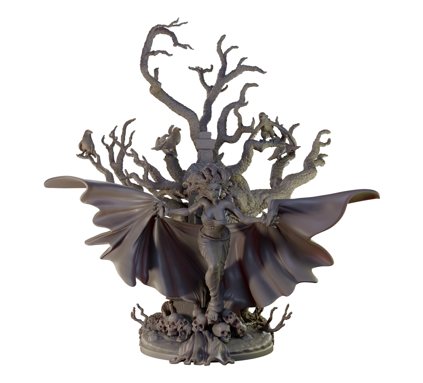 Alain Viesca - Vampire (Attack) - 32/75/120mm Pin Up/Figure/Model/Diorama - Helios3DPrinting