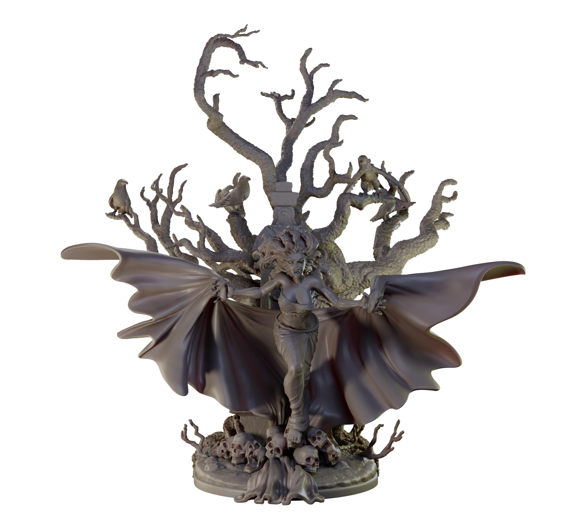 Alain Viesca - Vampire (Attack) - 32/75/120mm Pin Up/Figure/Model/Diorama - Helios3DPrinting