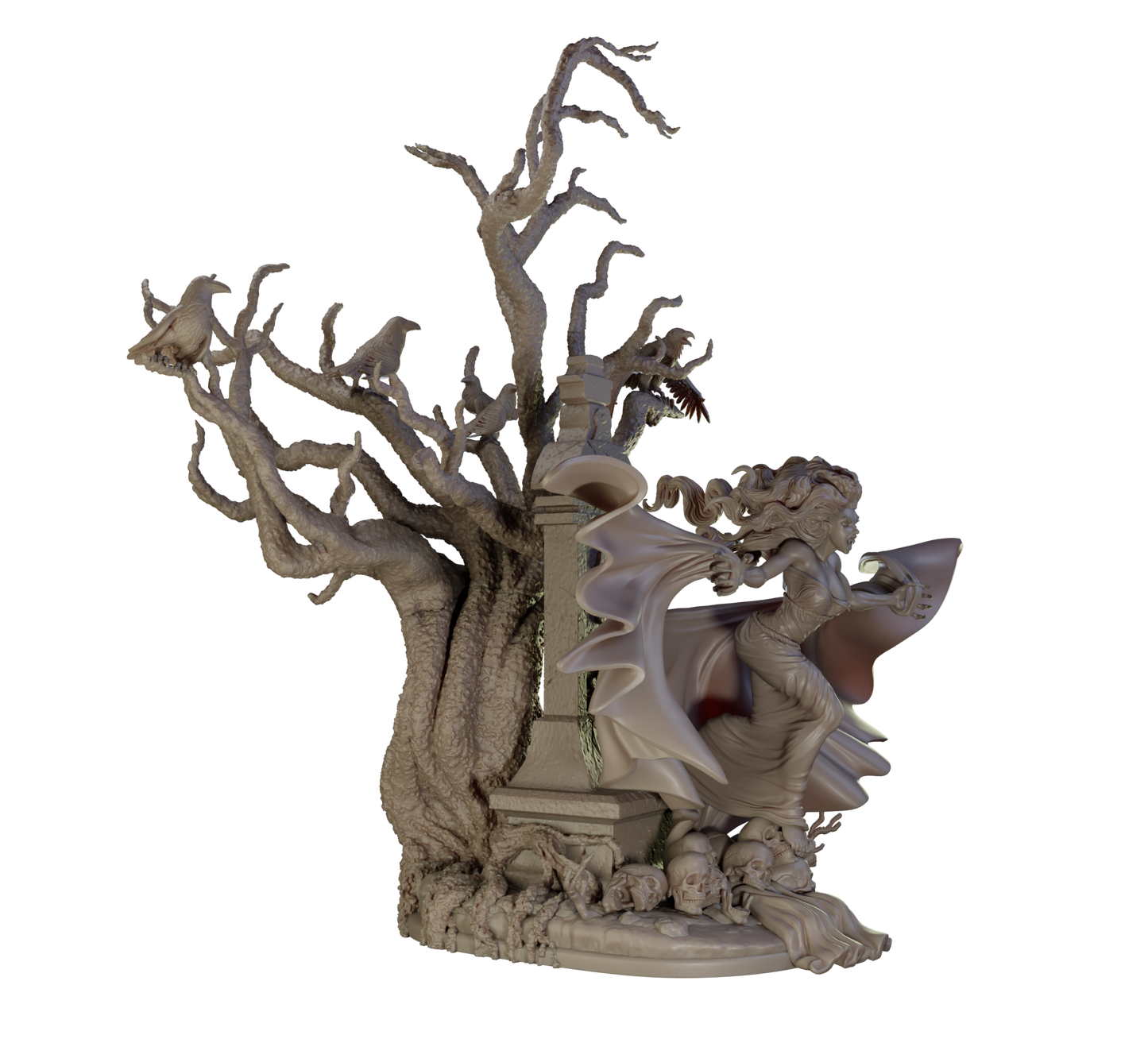 Alain Viesca - Vampire (Attack) - 32/75/120mm Pin Up/Figure/Model/Diorama - Helios3DPrinting