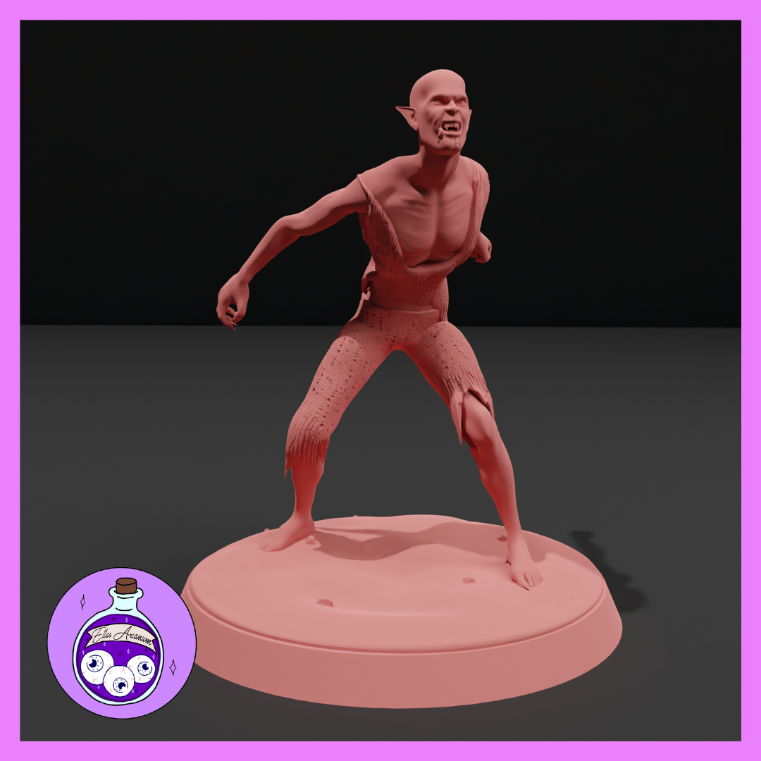 Ella's Arcanum - RPG Essentials #1 - Vampire Spawn - 2 Poses - DnD/Pathfinder/TTRPG Figure
