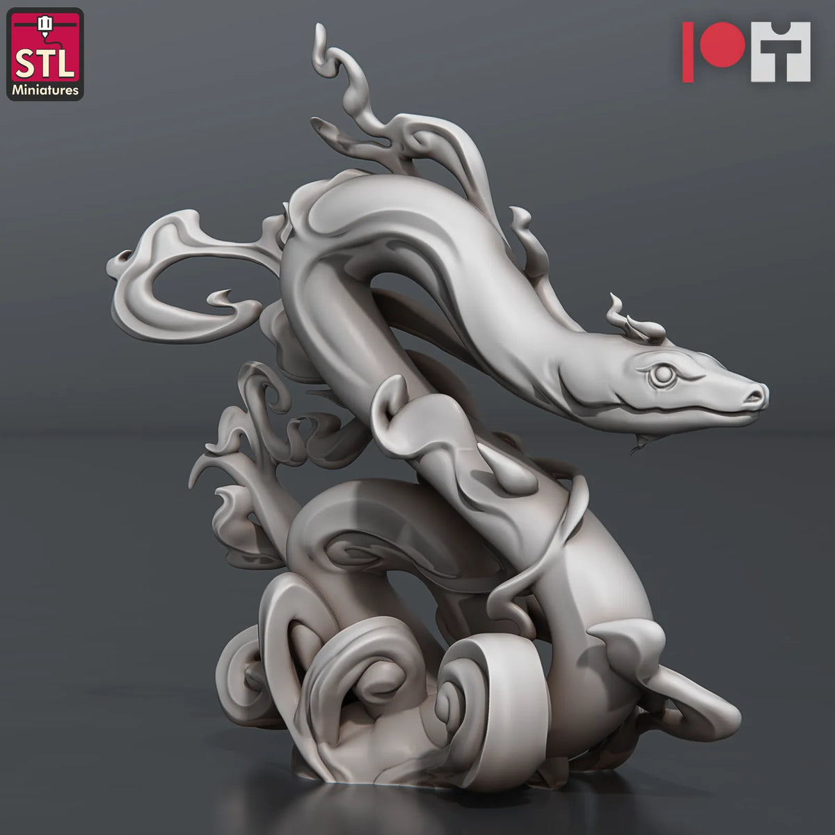 STL Miniatures - Giant Snakes - DnD/TTRPG Figure/Miniature