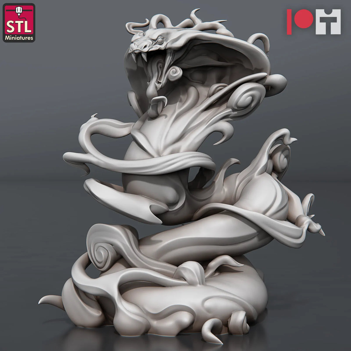 STL Miniatures - Giant Snakes - DnD/TTRPG Figure/Miniature
