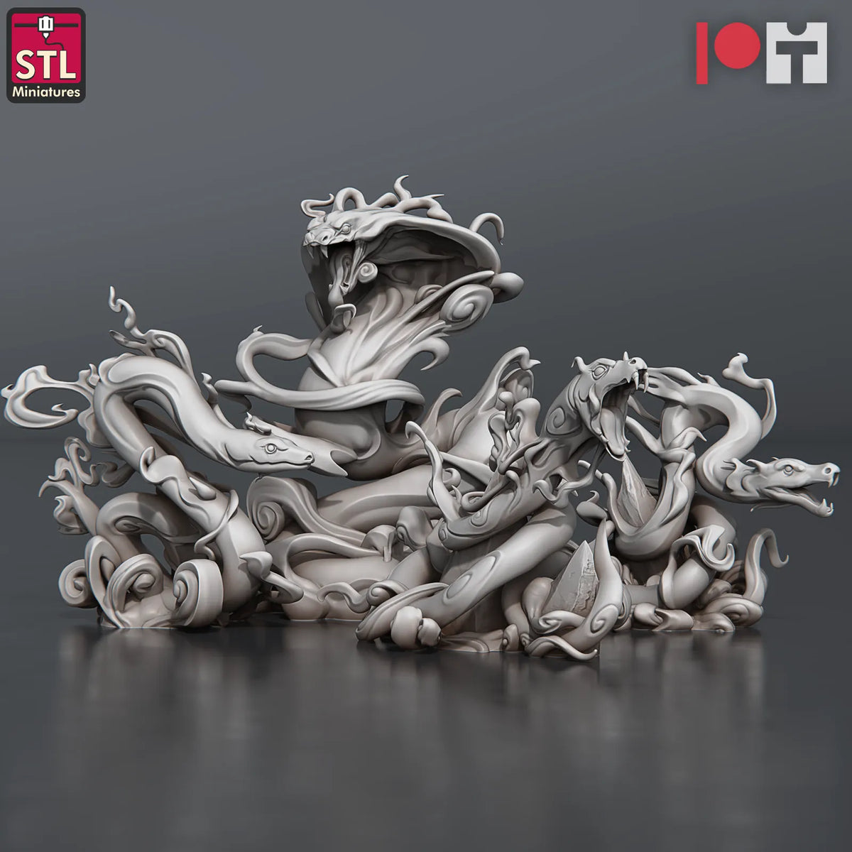 STL Miniatures - Giant Snakes - DnD/TTRPG Figure/Miniature
