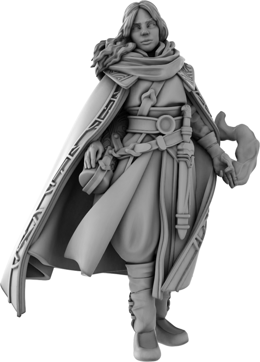 3DPZstudio - Dreadmist - Veilkeeper - DnD/TTRPG Figure/Miniature - Helios3DPrinting