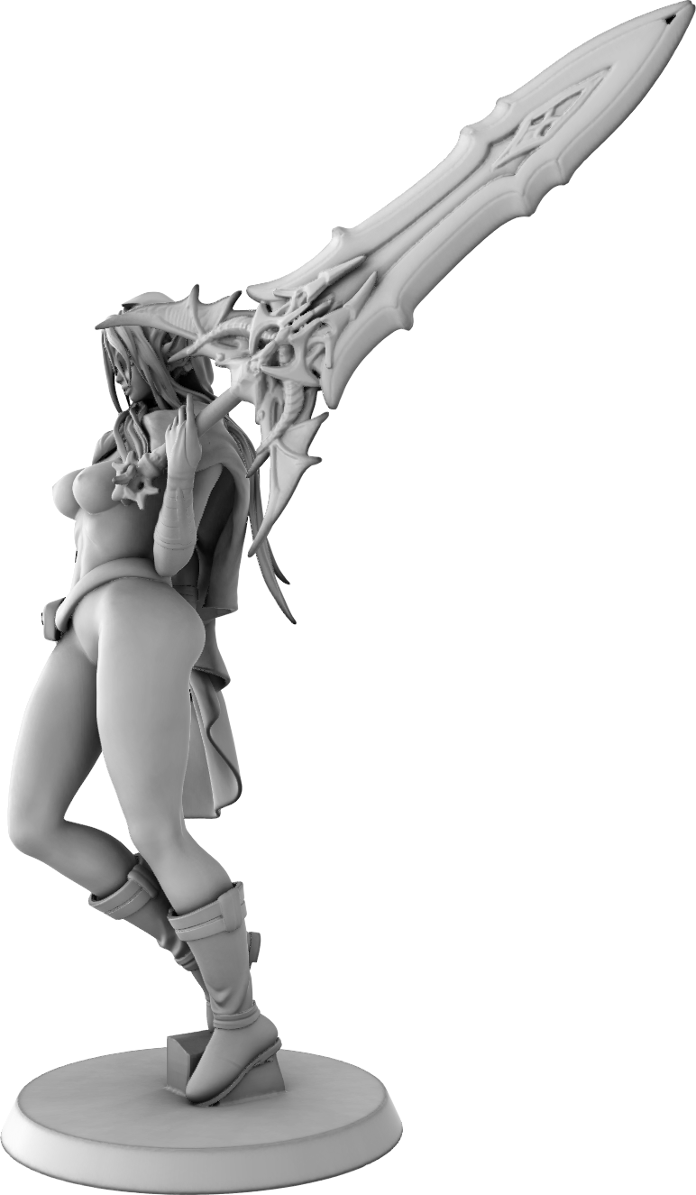 Outer Space Design - Velvet Blade Mistress - 75mm Pin Up/Figure/Model/Diorama