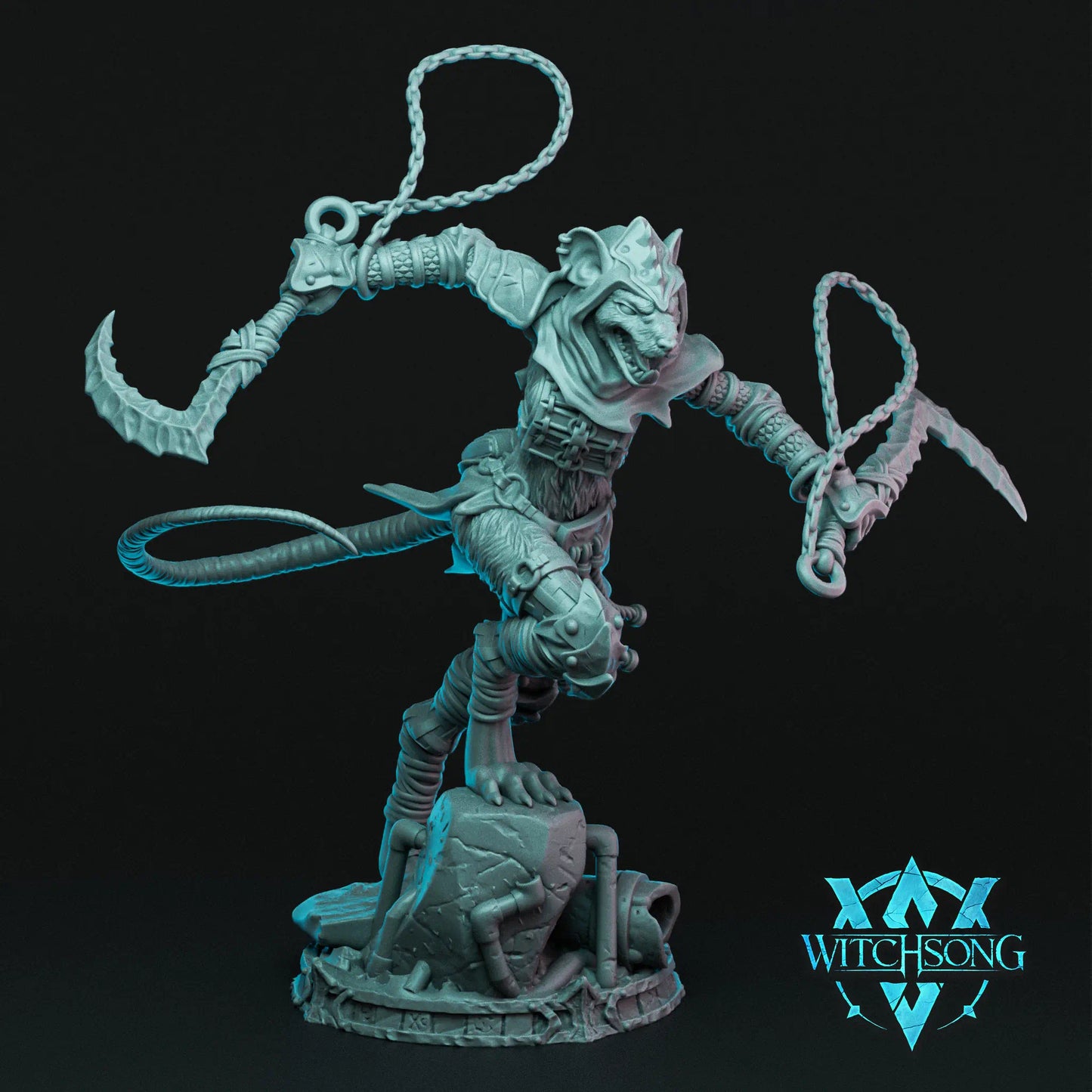 Witchsong Miniatures - Rat King's Throne - Grandrat Assassin - Helios3DPrinting
