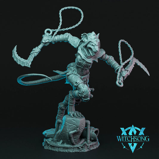 Witchsong Miniatures - Rat King's Throne - Grandrat Assassin - Helios3DPrinting