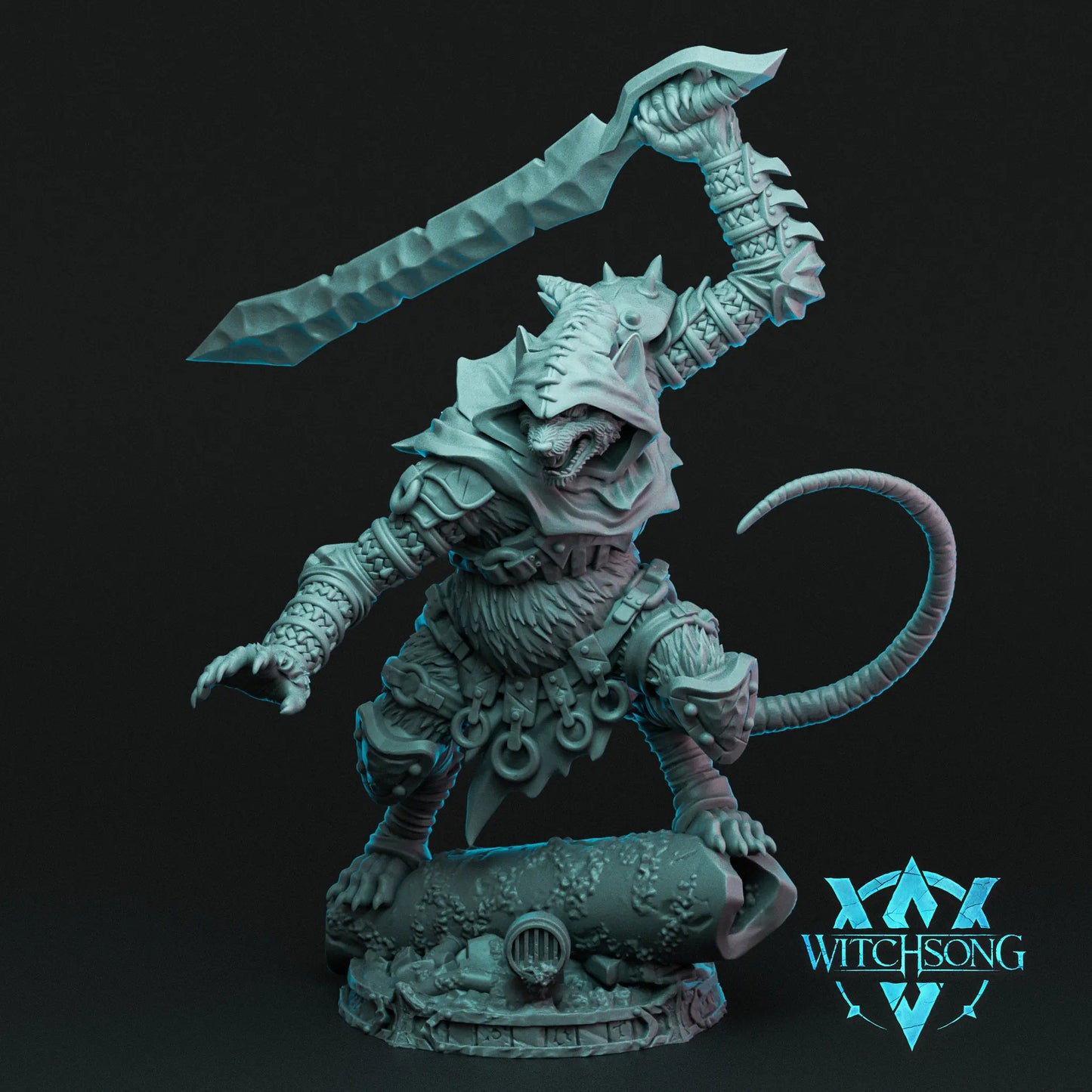 Witchsong Miniatures - Rat King's Throne - Grandrat Brute - Helios3DPrinting