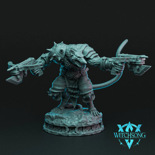 Witchsong Miniatures - Rat King's Throne - Wererat - 2 Poses - Helios3DPrinting