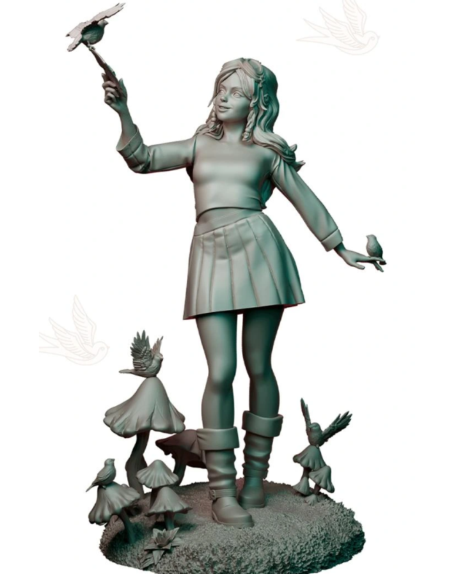 Authorseries Studio - Morning Birds - 75mm Pin Up/Figure/Model/Diorama