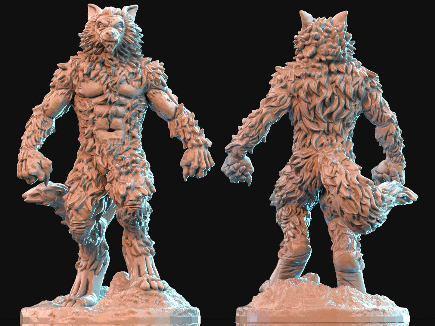 Brayan Nafarrate - Bestiary #1 - Werewolf #1 - DnD/TTRPG Figure/Miniature