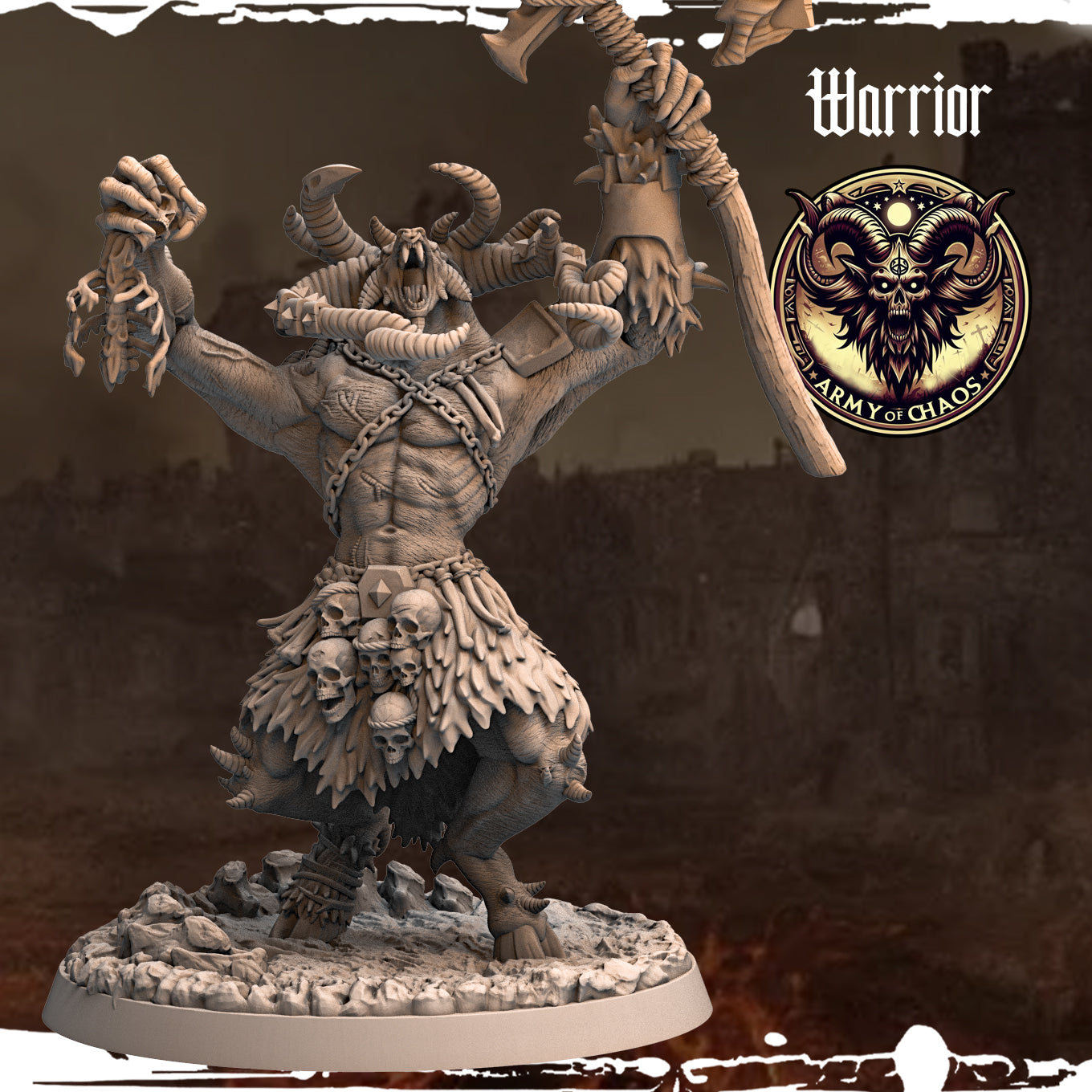 Monolith Arts - Beasts - Warrior #10 - DnD/TTRPG Figure/Miniature