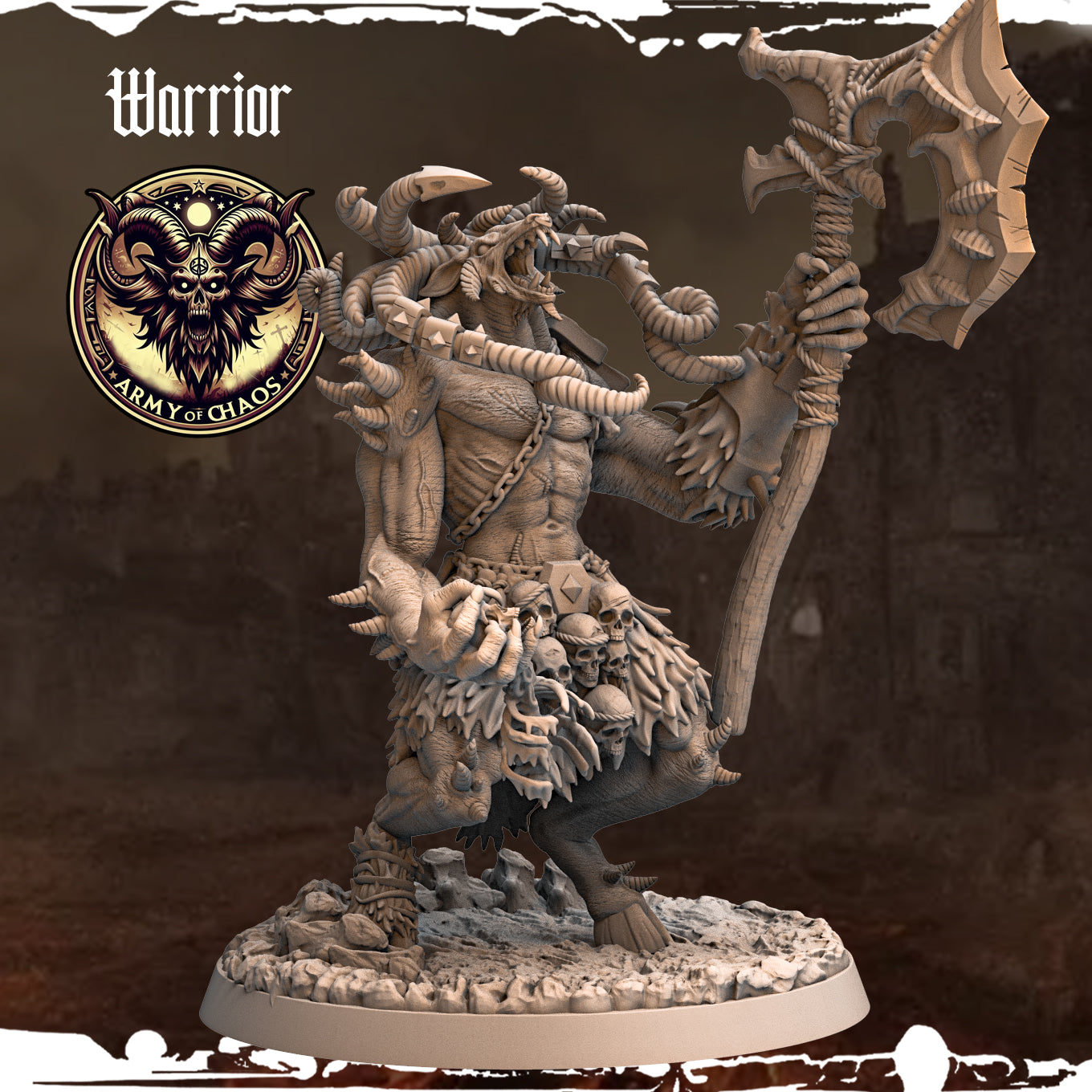 Monolith Arts - Beasts - Warrior #3 - DnD/TTRPG Figure/Miniature