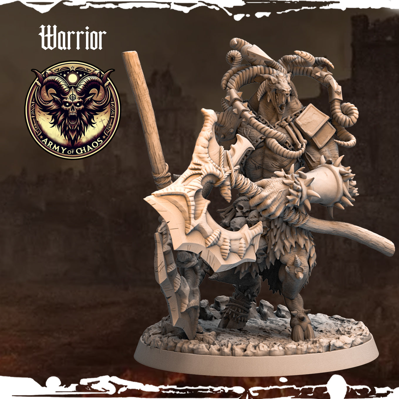 Monolith Arts - Beasts - Warrior #4 - DnD/TTRPG Figure/Miniature