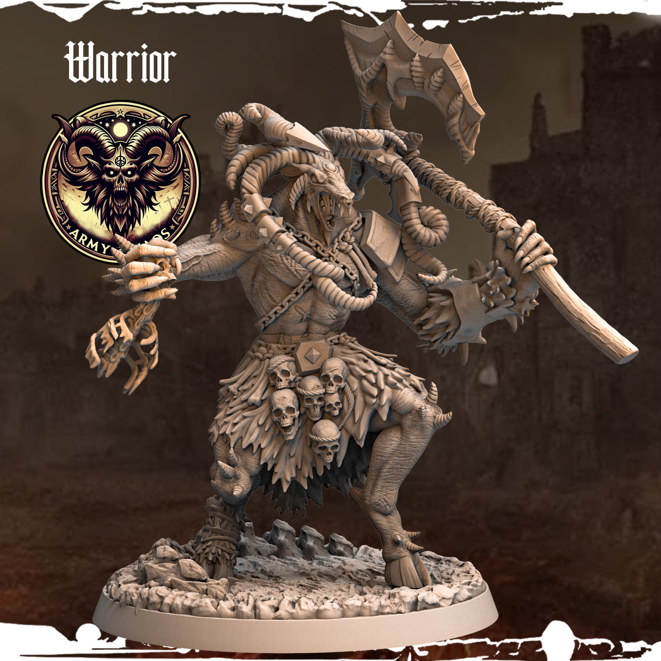 Monolith Arts - Beasts - Warrior #5 - DnD/TTRPG Figure/Miniature