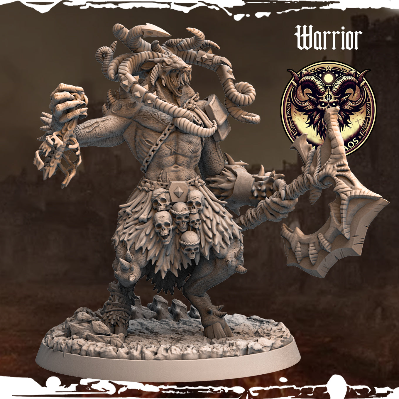 Monolith Arts - Beasts - Warrior #9 - DnD/TTRPG Figure/Miniature