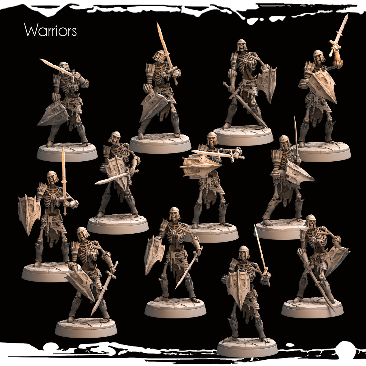 Monolith Arts - Skeletons - Warrior - DnD/TTRPG Figure/Miniature