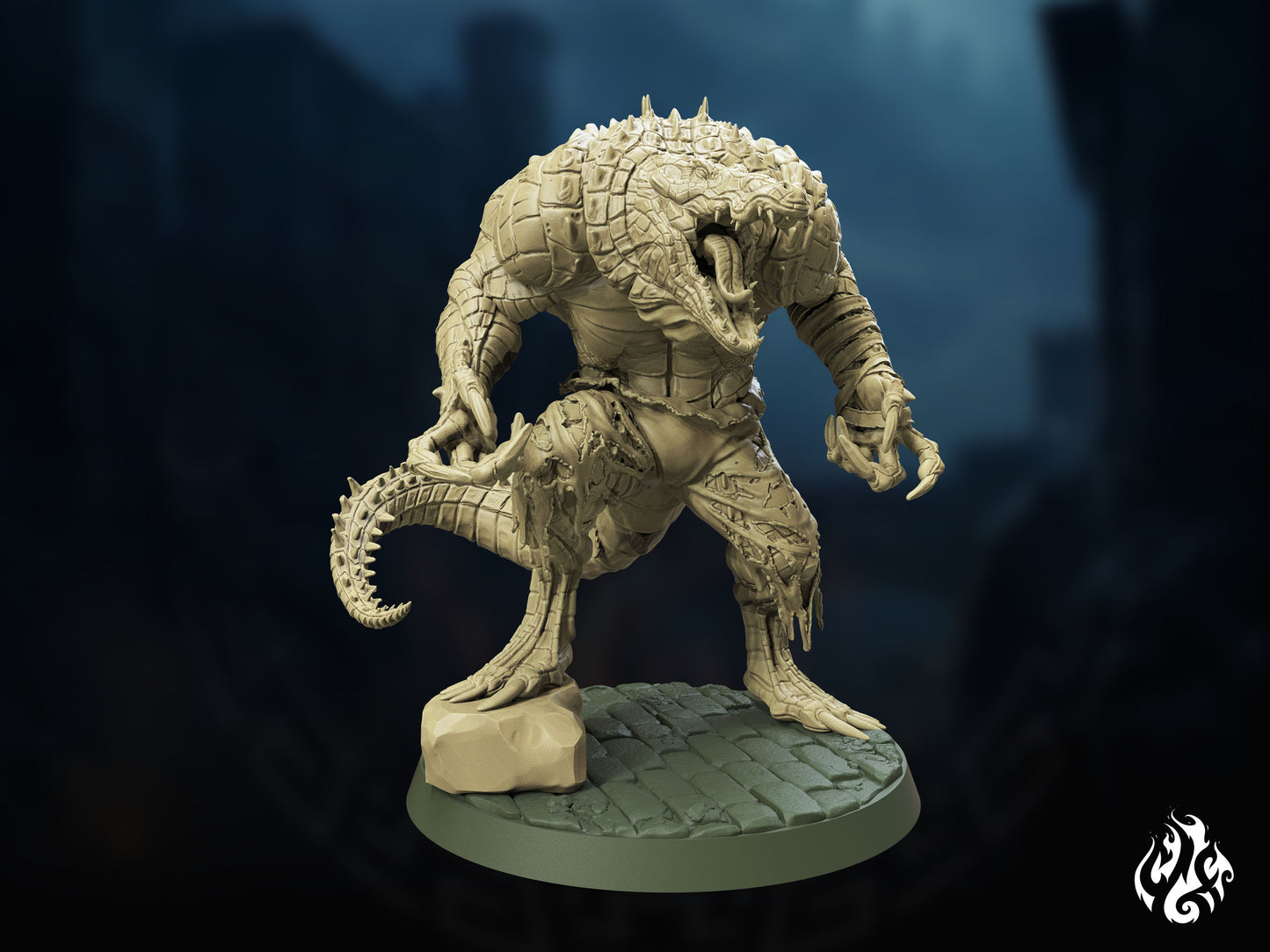 Crippled God Foundry - Werecrocodile - DnD/TTRPG Figure/Miniature
