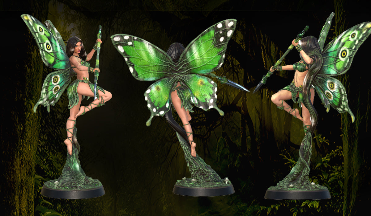 Printomancer - Winged Dryad: Aldoris - 32/75mm Pin Up/Figure/Model/Diorama