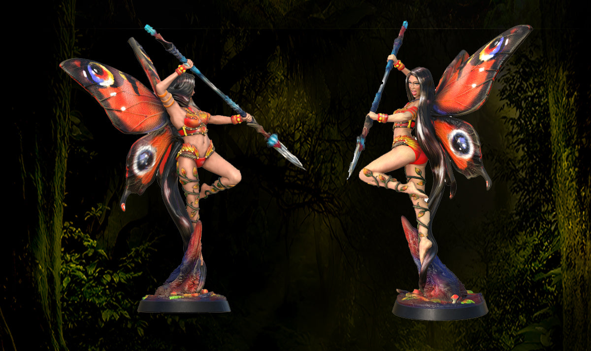 Printomancer - Winged Dryad: Tulip - 32/75mm Pin Up/Figure/Model/Diorama