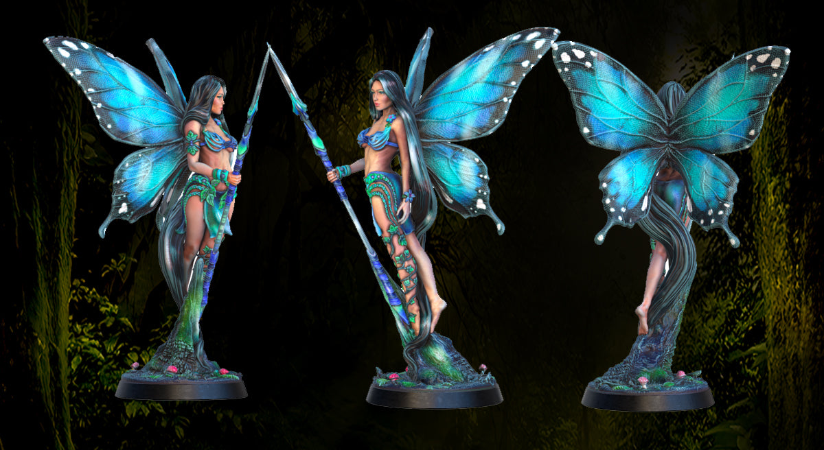 Printomancer - Winged Dryad: Thymea - 32/75mm Pin Up/Figure/Model/Diorama