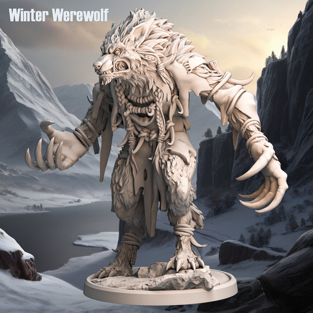 Monolith Arts - Arctic Tribes - Werewolf - DnD/TTRPG Figure/Miniature
