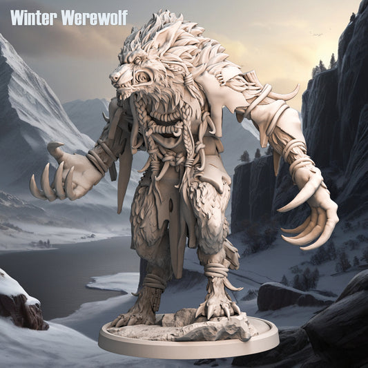 Monolith Arts - Arctic Tribes - Werewolf - DnD/TTRPG Figure/Miniature