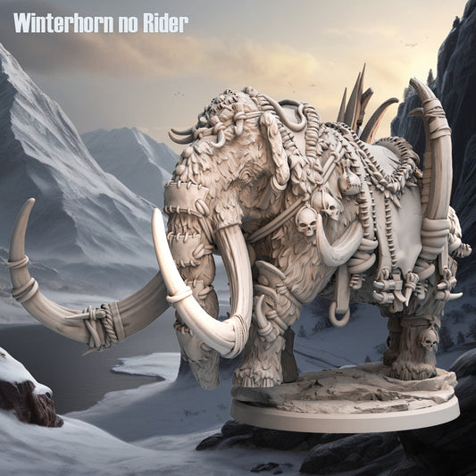Monolith Arts - Arctic Tribes - Mammoth Mount - DnD/TTRPG Figure/Miniature
