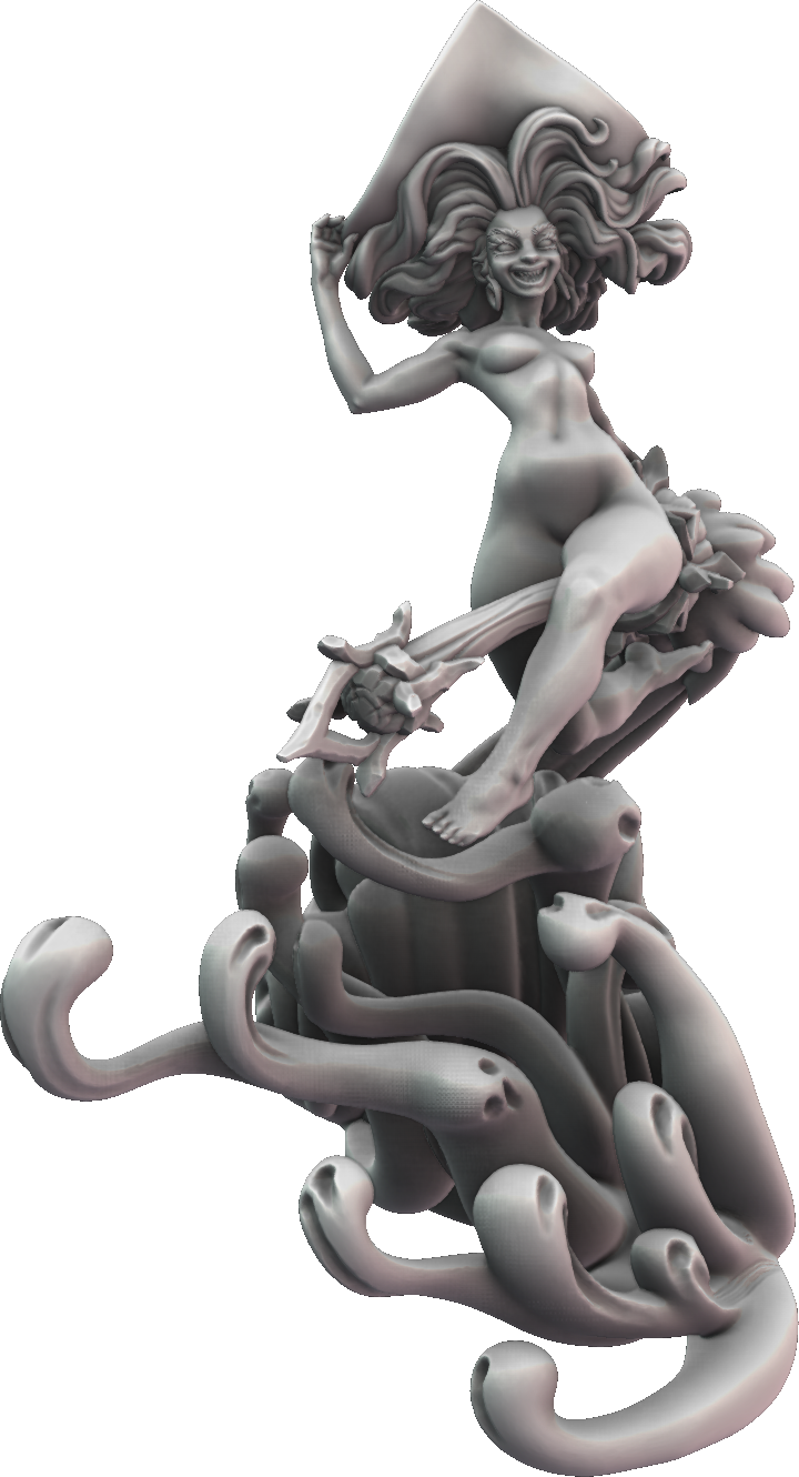 Blackthorn Miniatures - Witch - 75mm Pin Up/Figure/Model/Diorama