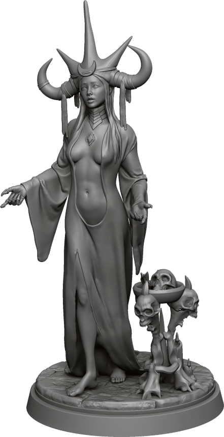 Vortex Studios - Lord of the Lost Souls - Auslaug #1 - 75mm Pin Up/Figure/Model/Diorama