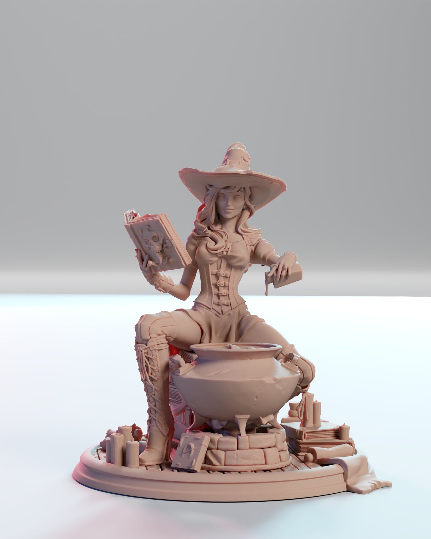 Whisper Miniatures - Katherine, Witch Diorama - 75/120mm Pin Up/Figure/Model/Diorama
