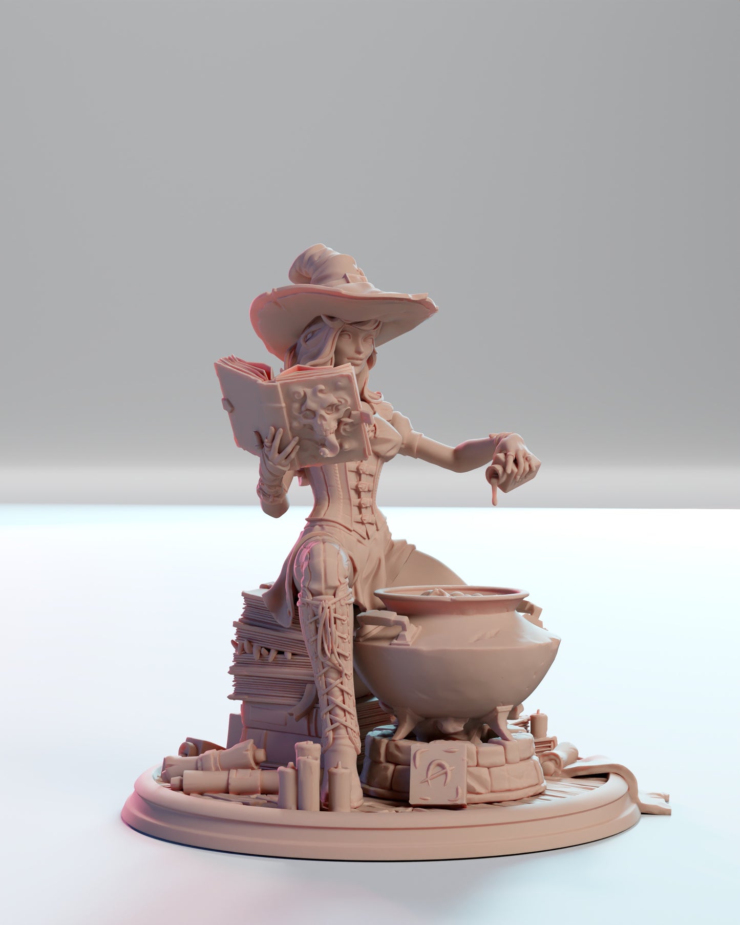 Whisper Miniatures - Katherine, Witch Diorama - 75/120mm Pin Up/Figure/Model/Diorama