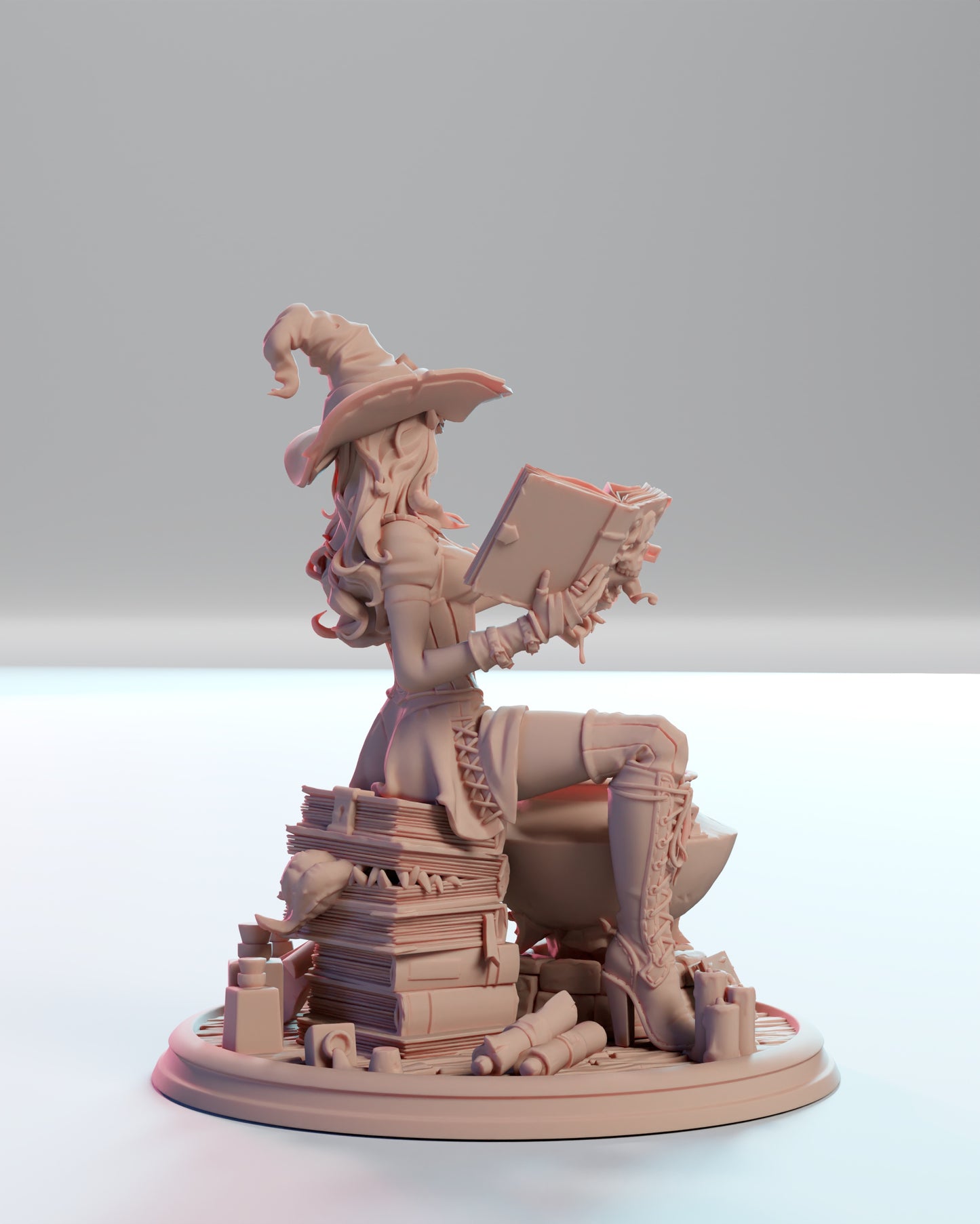 Whisper Miniatures - Katherine, Witch Diorama - 75/120mm Pin Up/Figure/Model/Diorama