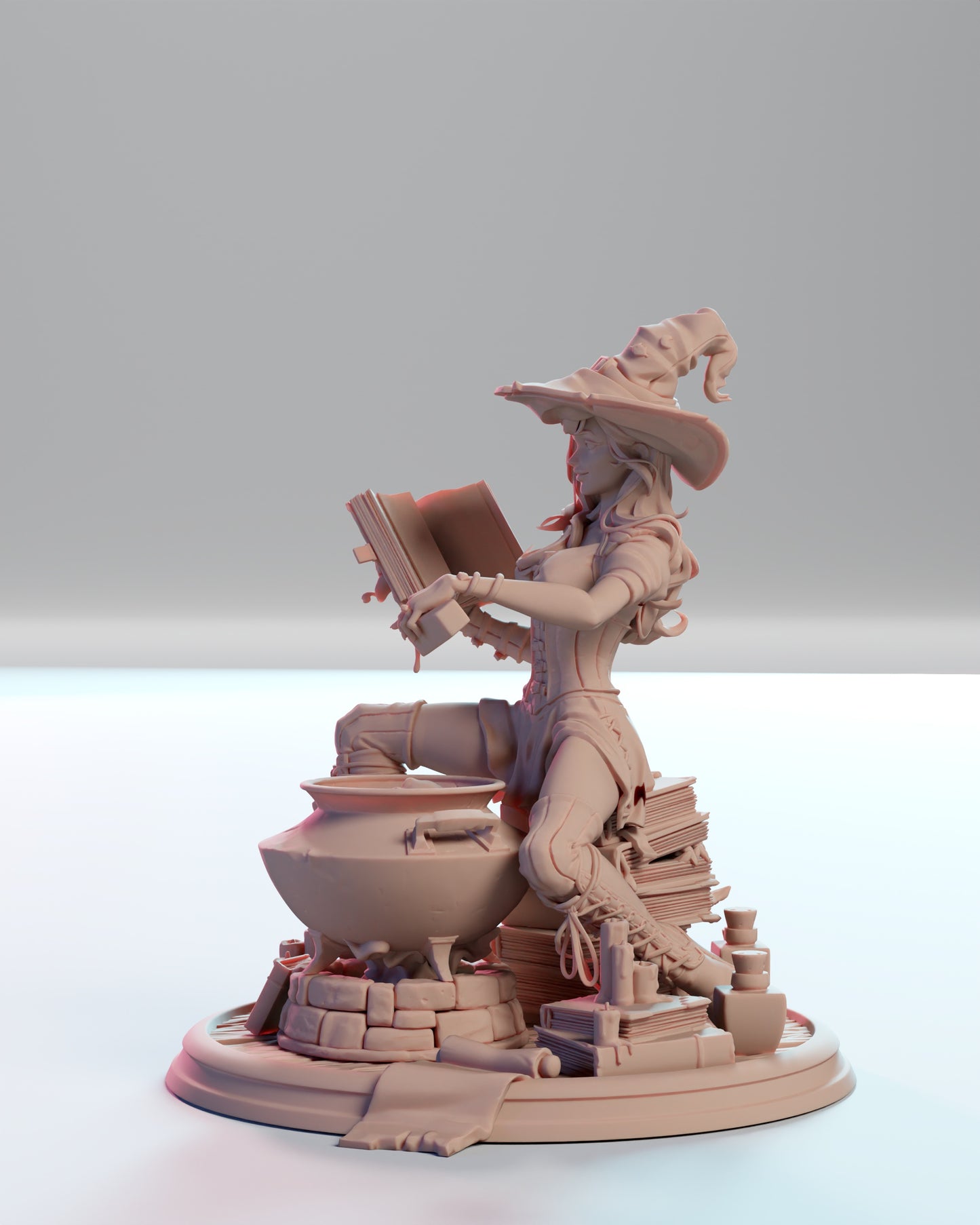 Whisper Miniatures - Katherine, Witch Diorama - 75/120mm Pin Up/Figure/Model/Diorama
