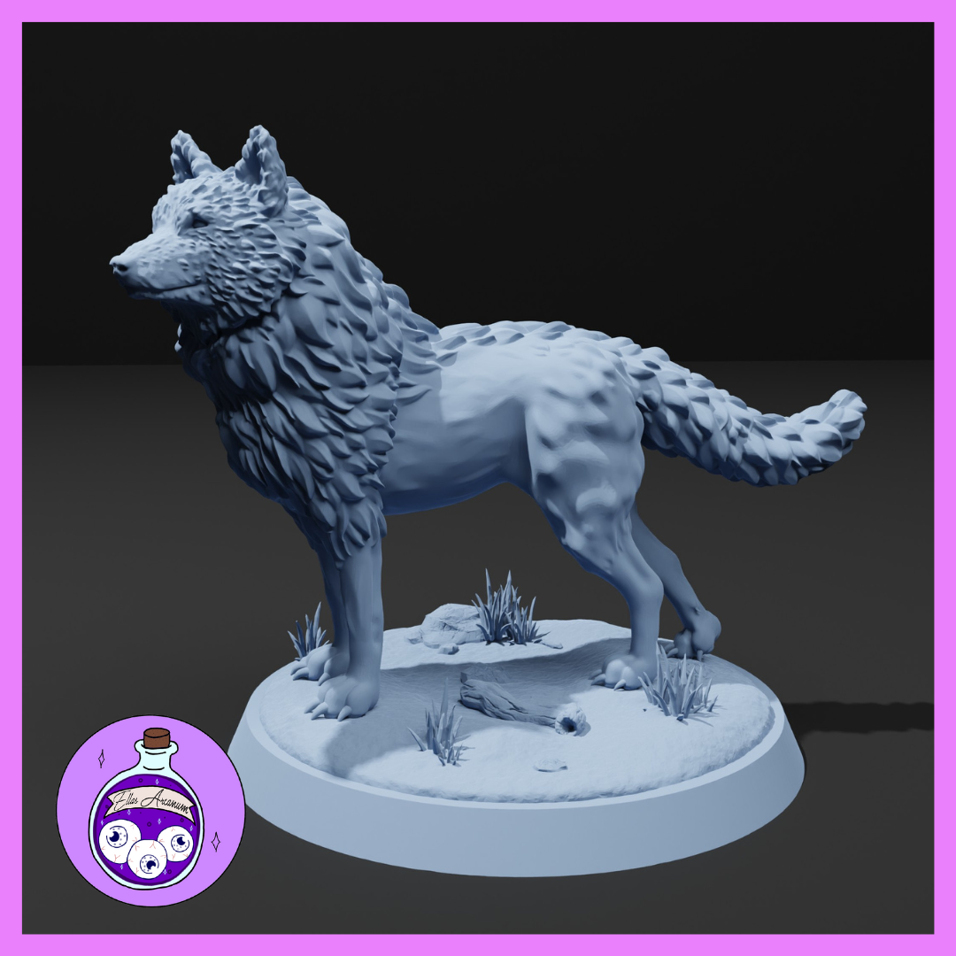 Ella's Arcanum - RPG Essentials #1 - Wolves - 3 Poses - DnD/Pathfinder/TTRPG