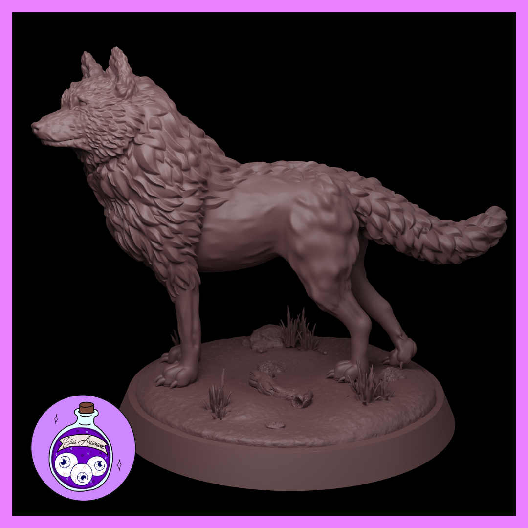 Ella's Arcanum - Wild Hunt - Dire Wolves - 3 Poses - DnD/Pathfinder/TTRPG