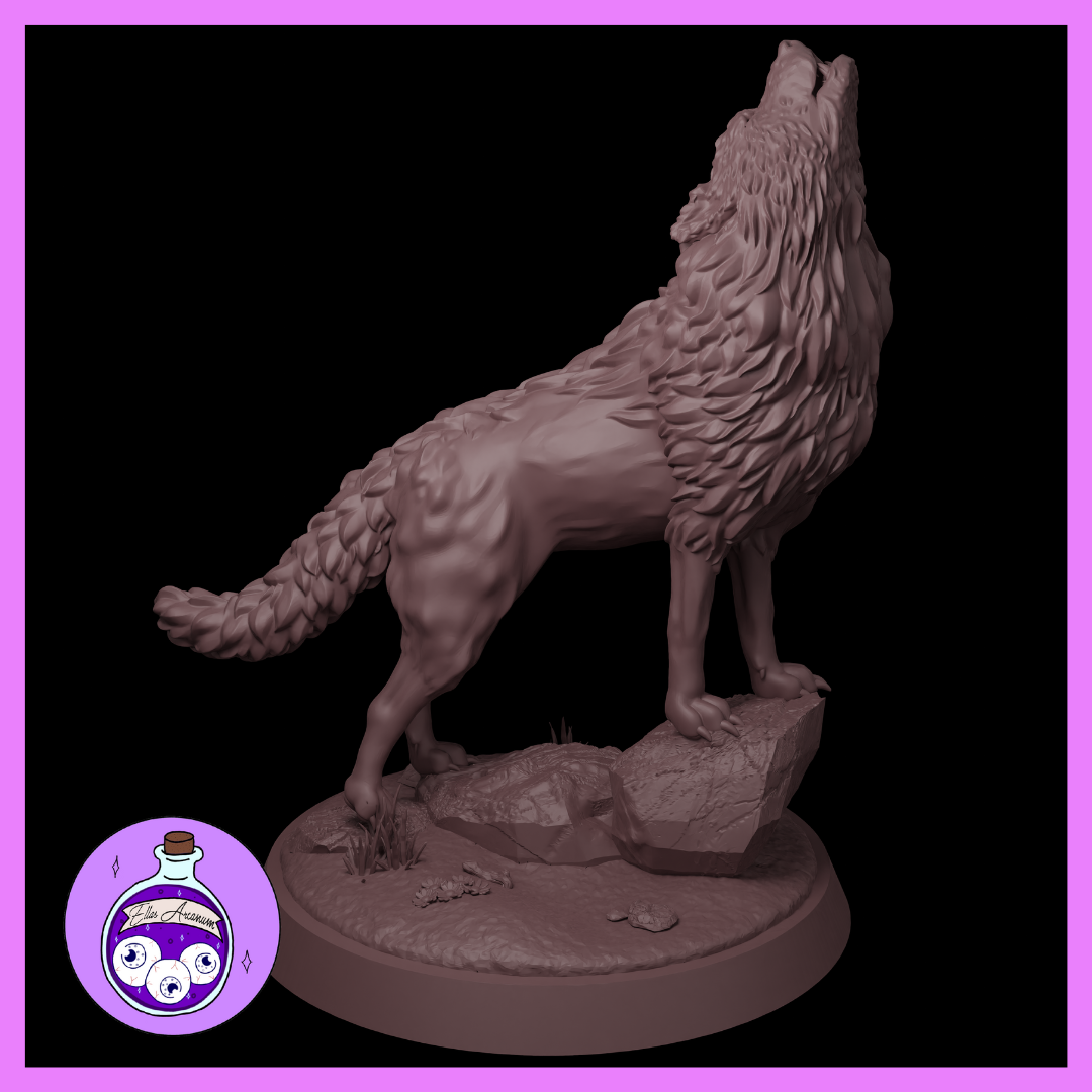Ella's Arcanum - Wild Hunt - Dire Wolves - 3 Poses - DnD/Pathfinder/TTRPG