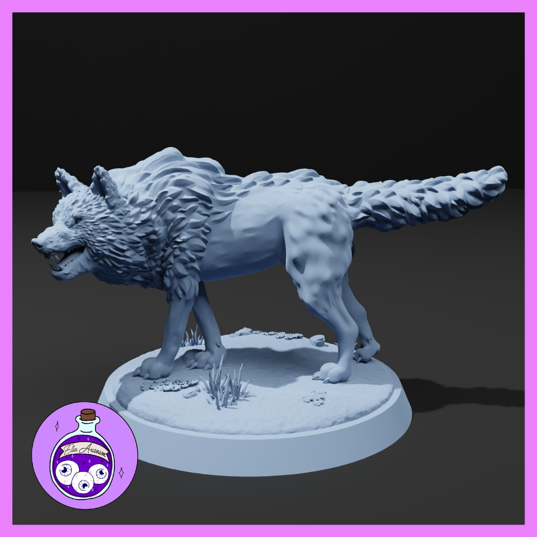 Ella's Arcanum - RPG Essentials #1 - Wolves - 3 Poses - DnD/Pathfinder/TTRPG