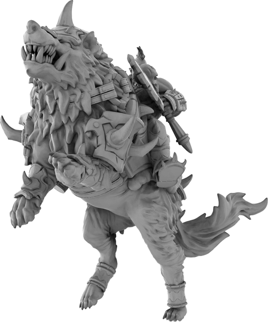 Brayan Nafarrate - Orc w/Wolf #2 - DnD/TTRPG Figure/Miniature