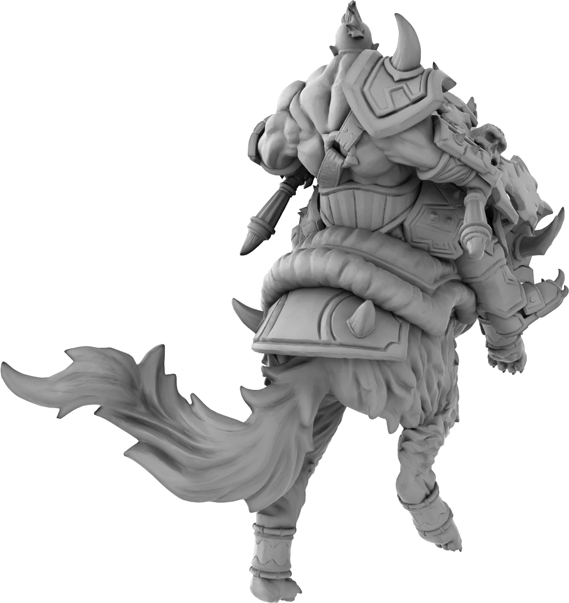 Brayan Nafarrate - Orc w/Wolf #2 - DnD/TTRPG Figure/Miniature