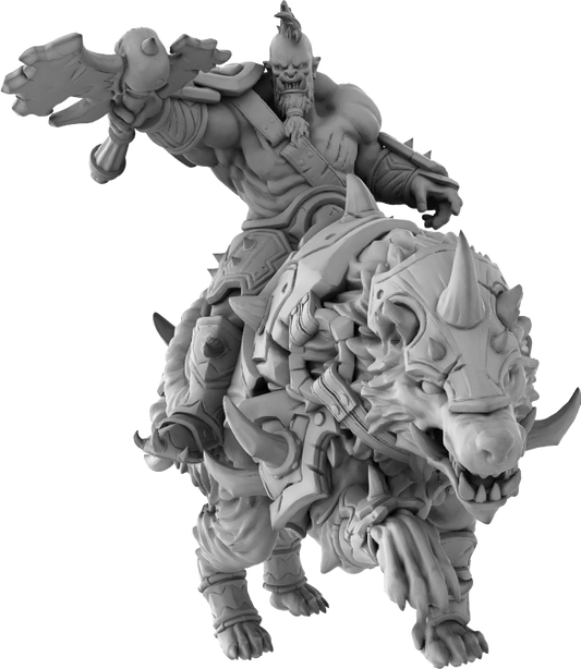 Brayan Nafarrate - Orc w/Wolf #3 - DnD/TTRPG Figure/Miniature
