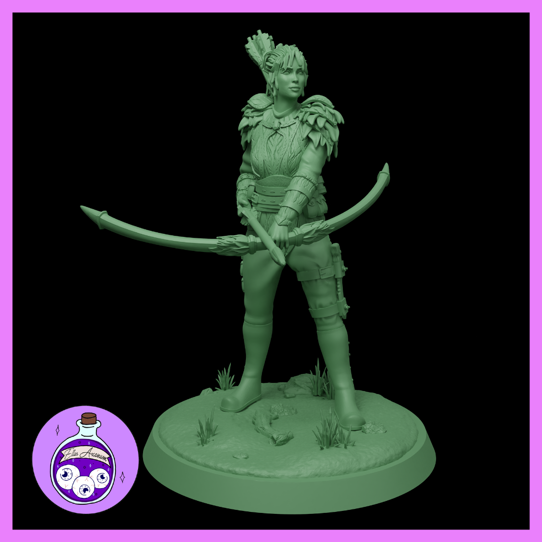 Ella's Arcanum - Wild Hunt - Wood Elf Ranger - DnD/Pathfinder/TTRPG