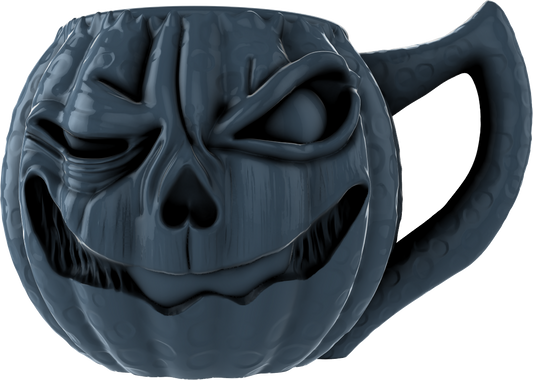 Digital Creative Works - Pumpkin Mug #7 - Halloween Prop/Decoration