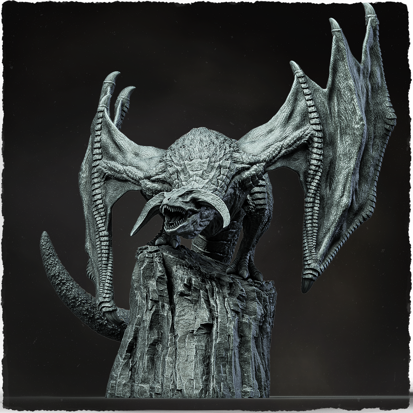 Evox Arts - Arcanterra #3 - Gale Wing Wyvern - DnD/TTRPG Figure/Miniature