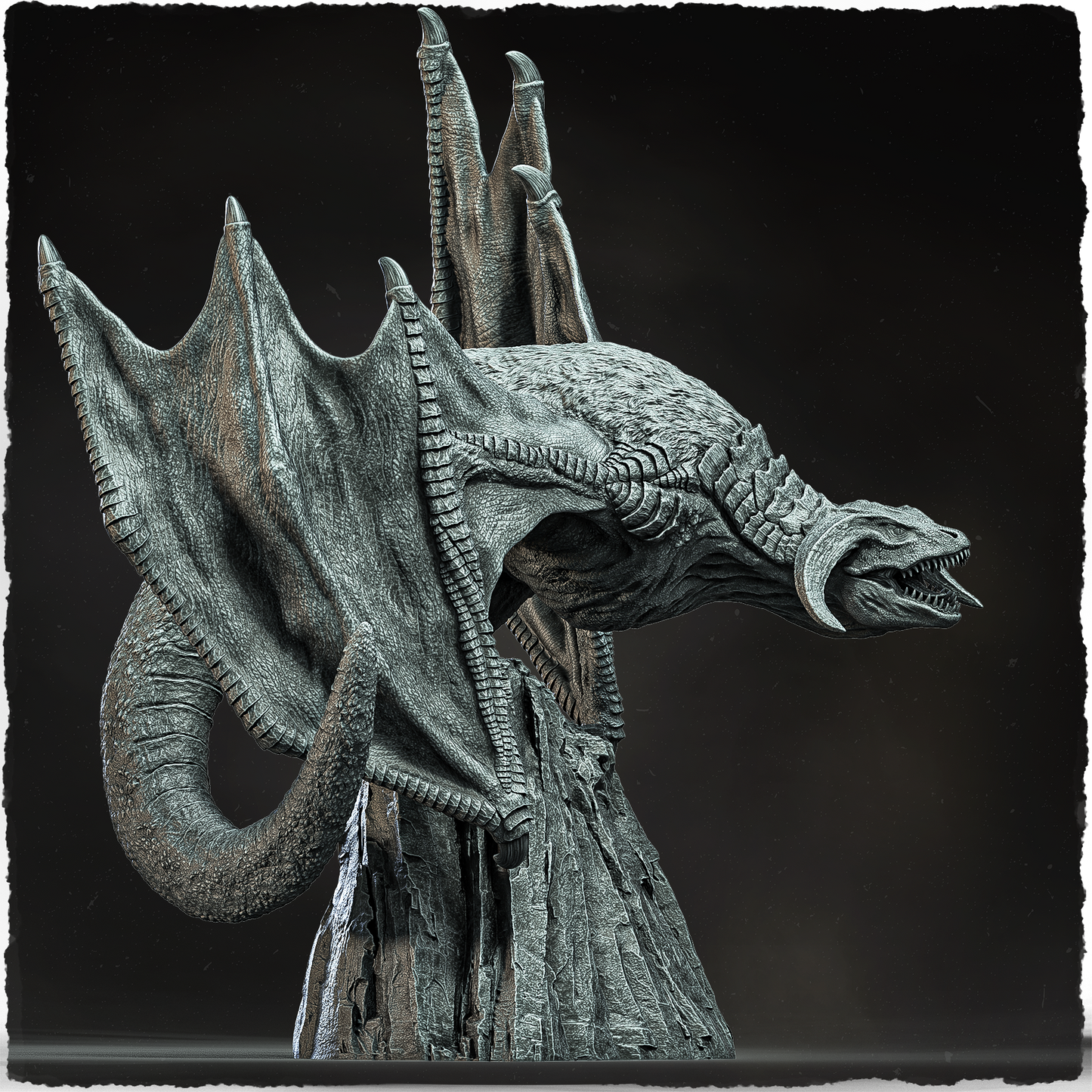 Evox Arts - Arcanterra #3 - Gale Wing Wyvern - DnD/TTRPG Figure/Miniature