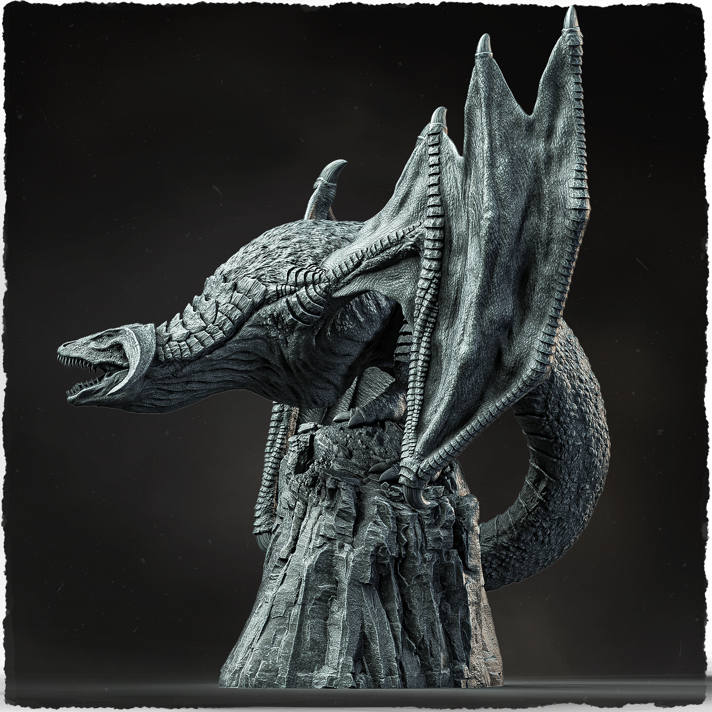 Evox Arts - Arcanterra #3 - Gale Wing Wyvern - DnD/TTRPG Figure/Miniature