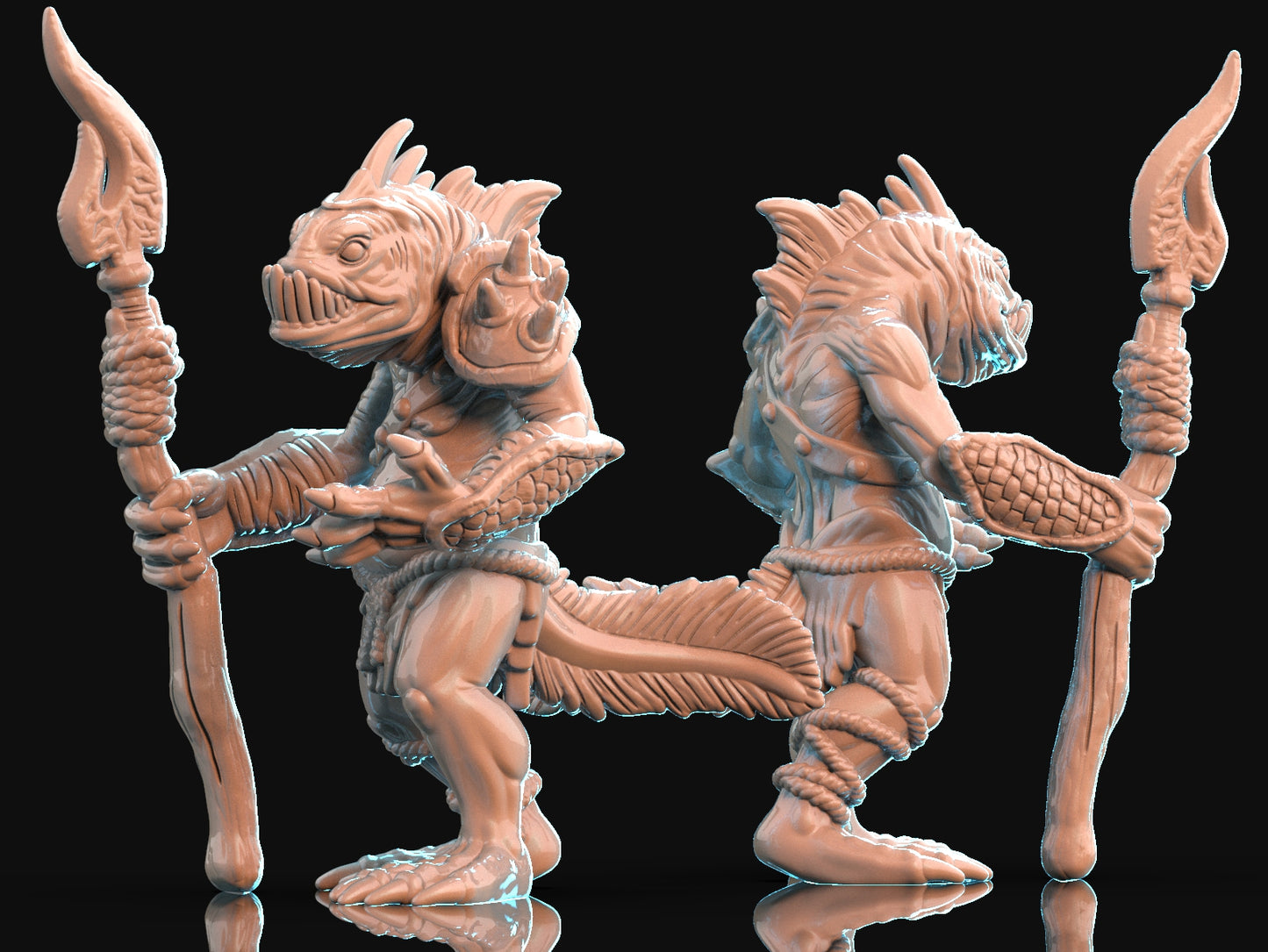 Brayan Nafarrate - Bestiary #1 - Sahuagin #1 - DnD/TTRPG Figure/Miniature